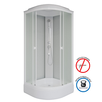 Душевая кабина Niagara Promo P100/26/MT 100х100 четверть круга с крышей ориентация универсальная